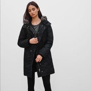 Aritzia Community Archetype Parka Coat in Navy